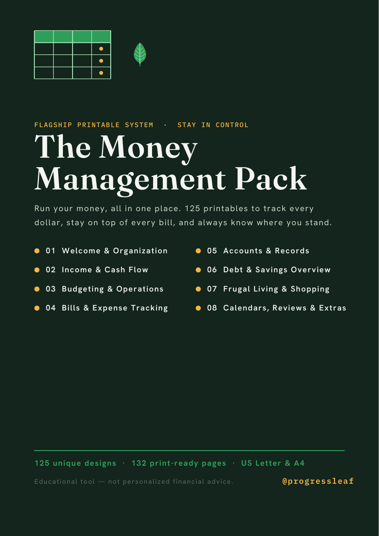 The Money Management Pack cover